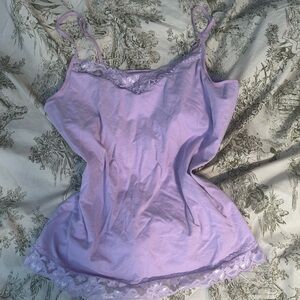 lilac lace tank
